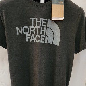 The North Face Men's Short Sleeve Half Dome Logo Gray T-shirt